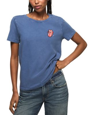 Women's Rolling Stones Patch Classic Crewneck T-Shirt