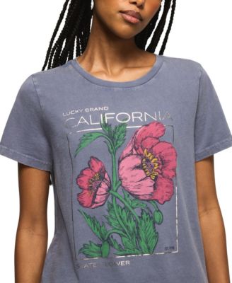 Women's California Floral Graphic T-Shirt