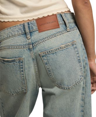 Women's Barrel Leg Mid-Rise Ankle Jeans