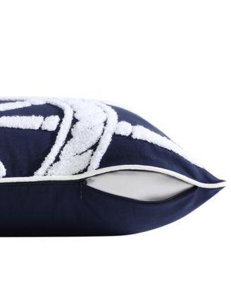 Ships Wheel Cotton Square Decorative Pillow, 20" x 20"