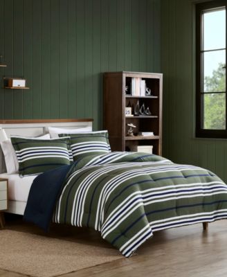Uphaul Stripe Reversible 3-Pc. Comforter Set, Full/Queen