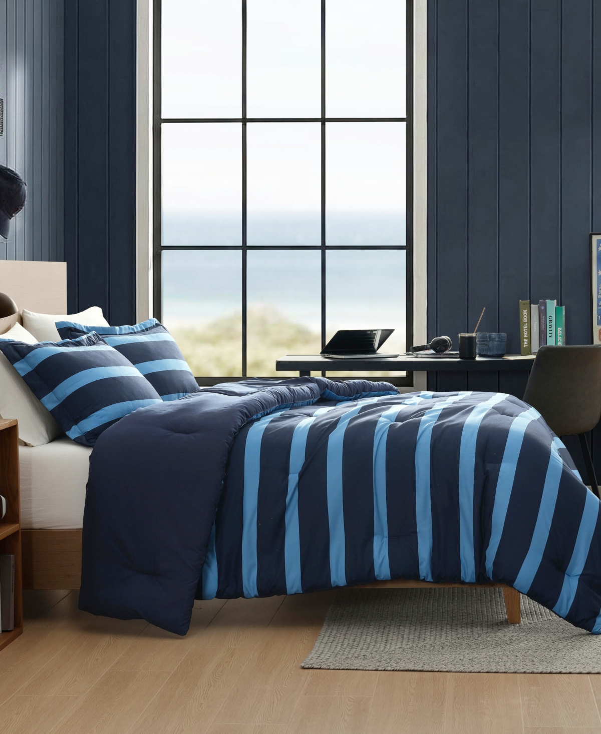 Nautica Keelson Stripe Reversible 3-Pc. Comforter Set