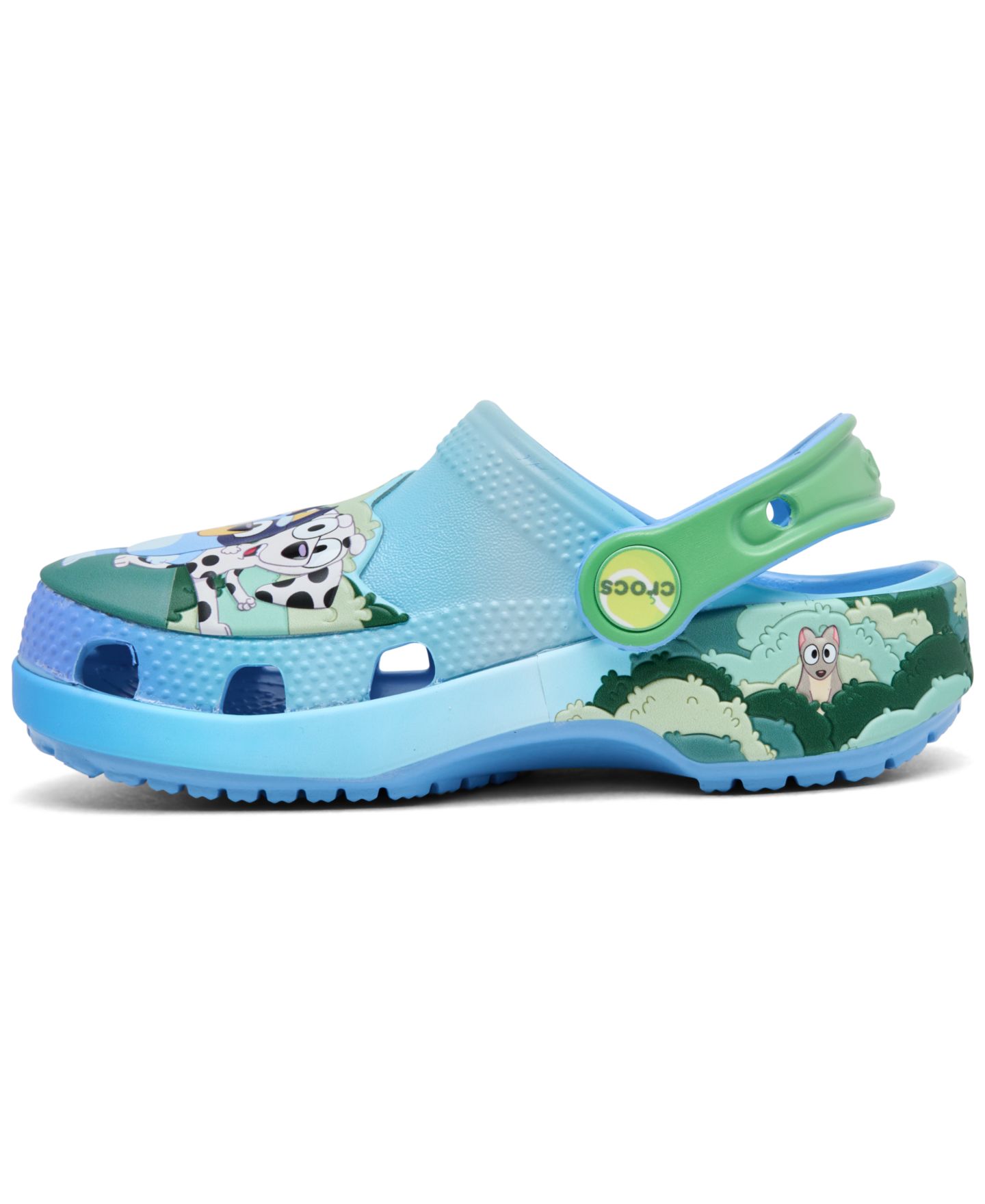 Детские сабо Crocs x Bluey Toddler Kids Classic, цвет: Разноцветный — фото 3