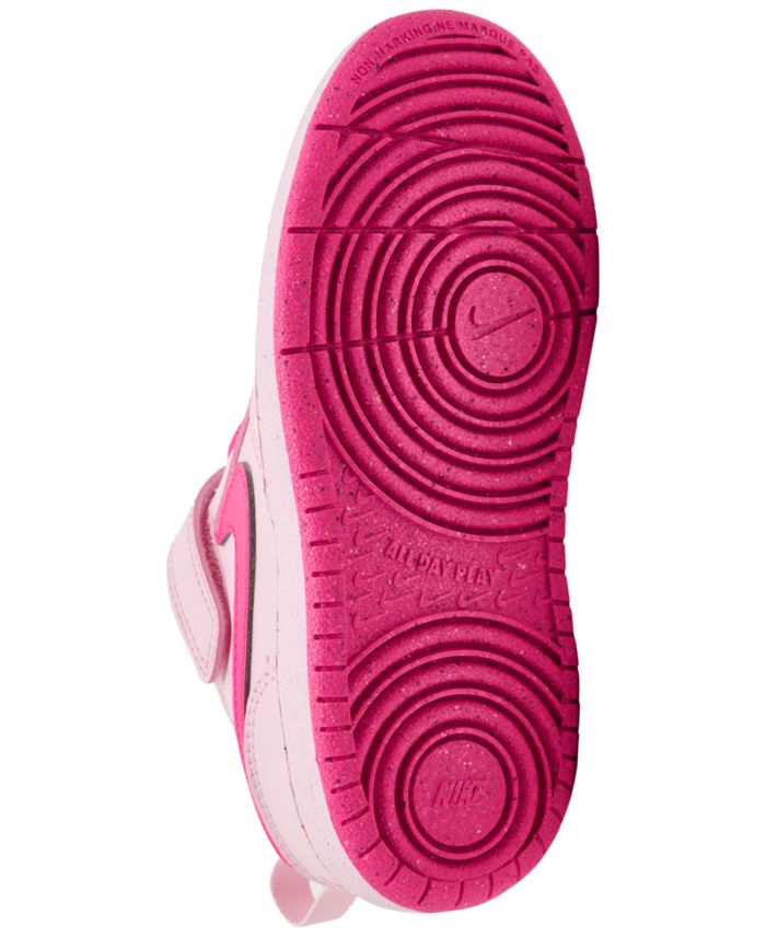Nike Toddler Kids Court Borough Low Recraft Fastening Strap Casual