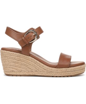 Women's Stella Open Round Toe Buckle Wedge Sandals