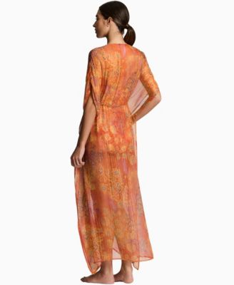 Women's Midi Caftan Swim Cover-Up