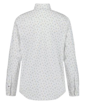Boys' 8-20 Long-Sleeve Stretch Floral Print Shirt