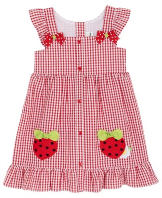 Girls' 2T-6X Gingham Seersucker Dress