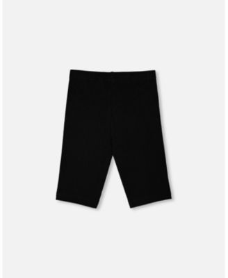 Big Girls Rib Biker Leggings