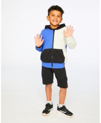 Big Boys French Terry Shorts with Cross Seams - Child