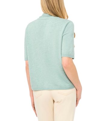 Women's Tie Neck Front Button Cardigan