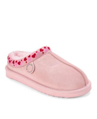 Women's Fireside Greta Genuine Shearling Clog Slipper with Embroidery