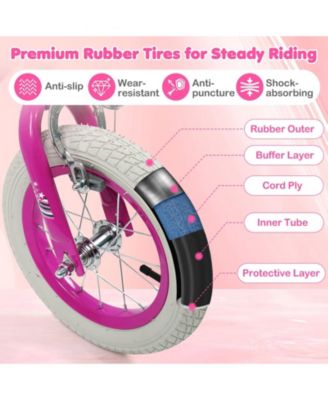 Inch Kids Bike for Aged 3-8 Years Old with Adjustable Handlebar Pink- Starlight Wave