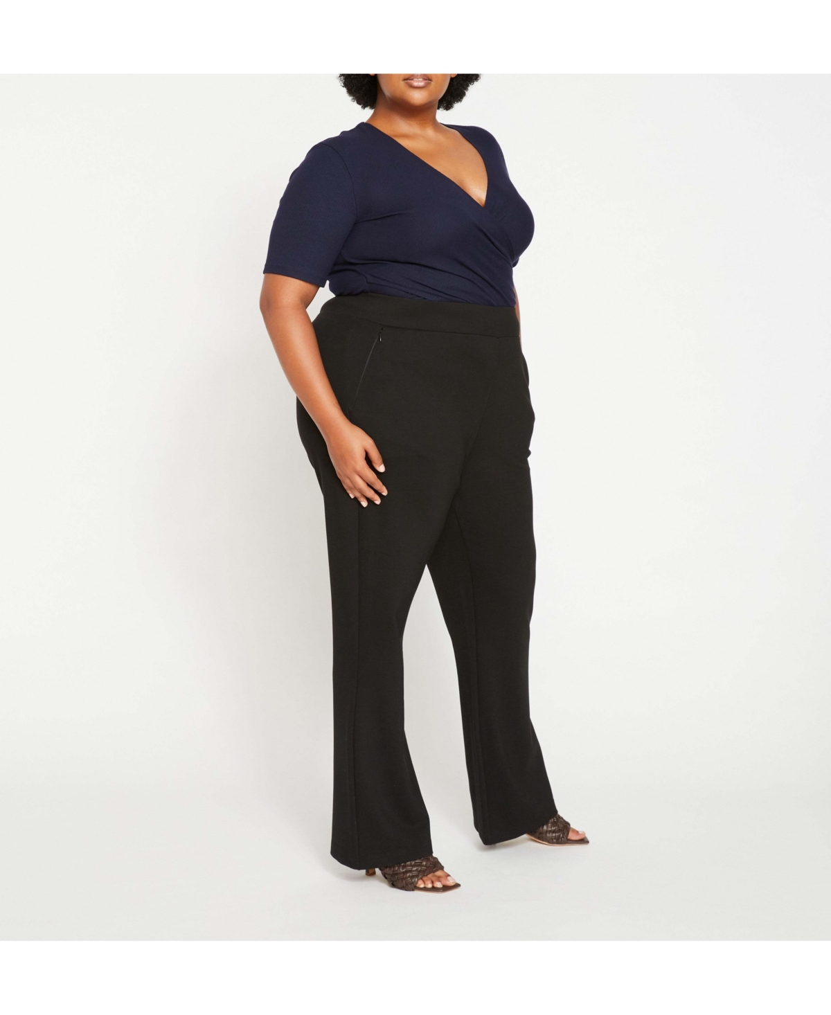 Universal Standard Plus Pull On Bootcut Ponte Pants