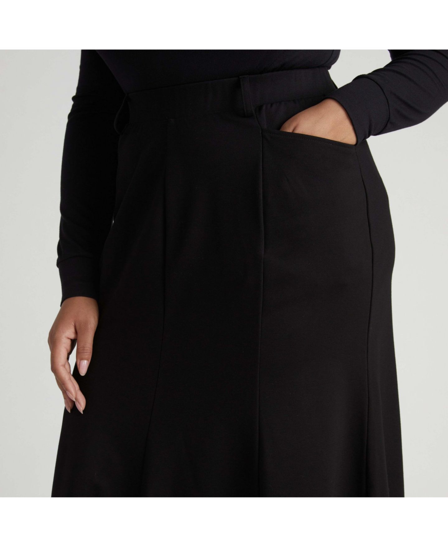 Женская юбка Universal Standard Plus Size Carla Ponte, цвет: Чёрный — фото 2