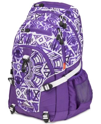 high sierra backpack purple