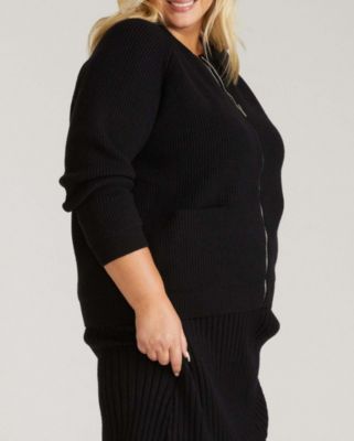 Women's Plus Size Better-Than-Wool Zip Cardigan Sweater