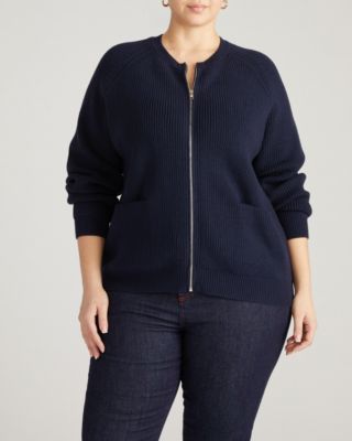 Women's Plus Size Better-Than-Wool Zip Cardigan Sweater
