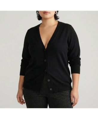 Plus Size Savvy Fine Knit Cardigan