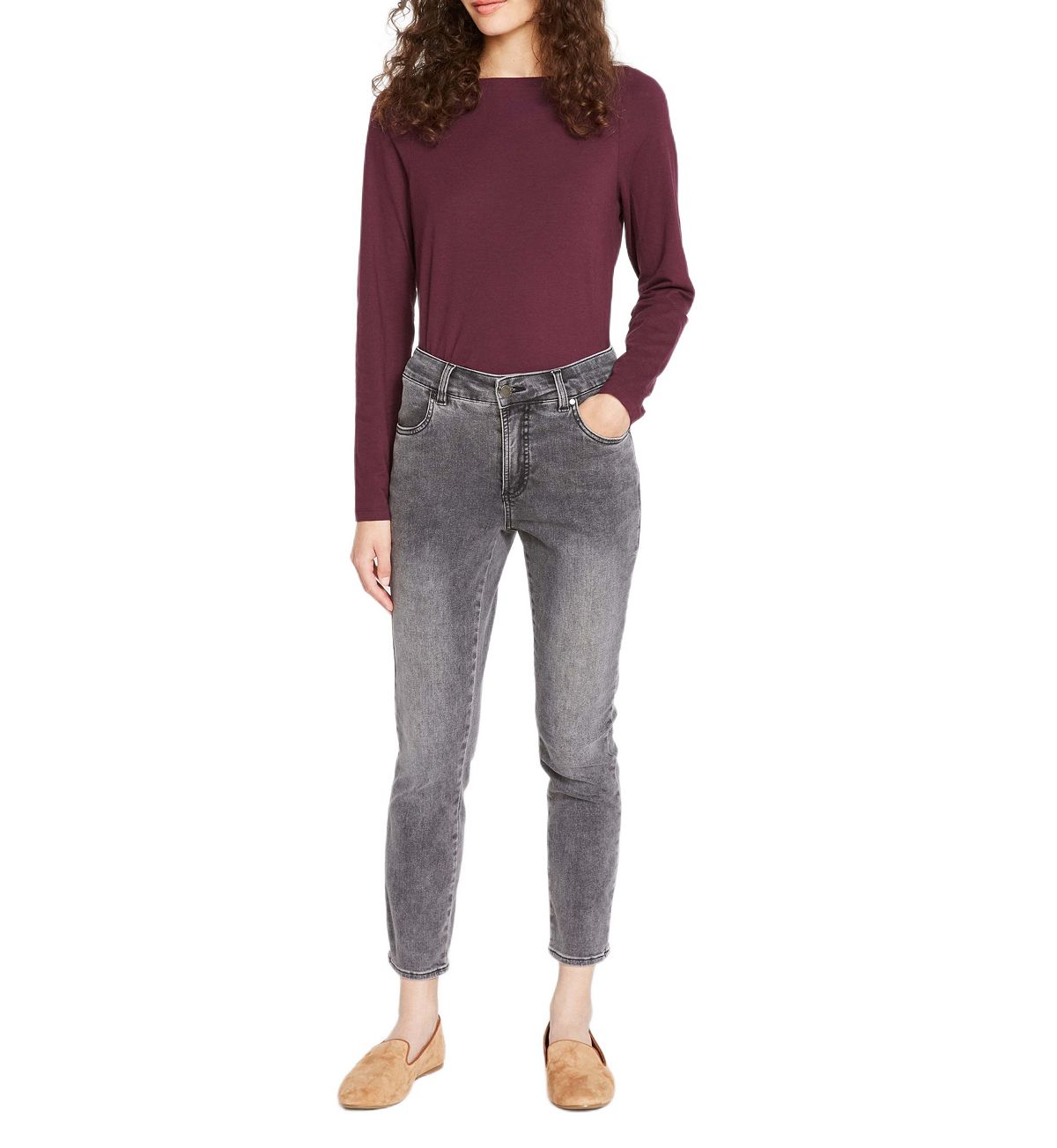 Universal Standard Women's Seine High Rise Skinny Jeans view 1 — MAYCSS fashion products