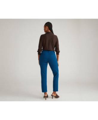Plus Size Long Cigarette Ponte Pants