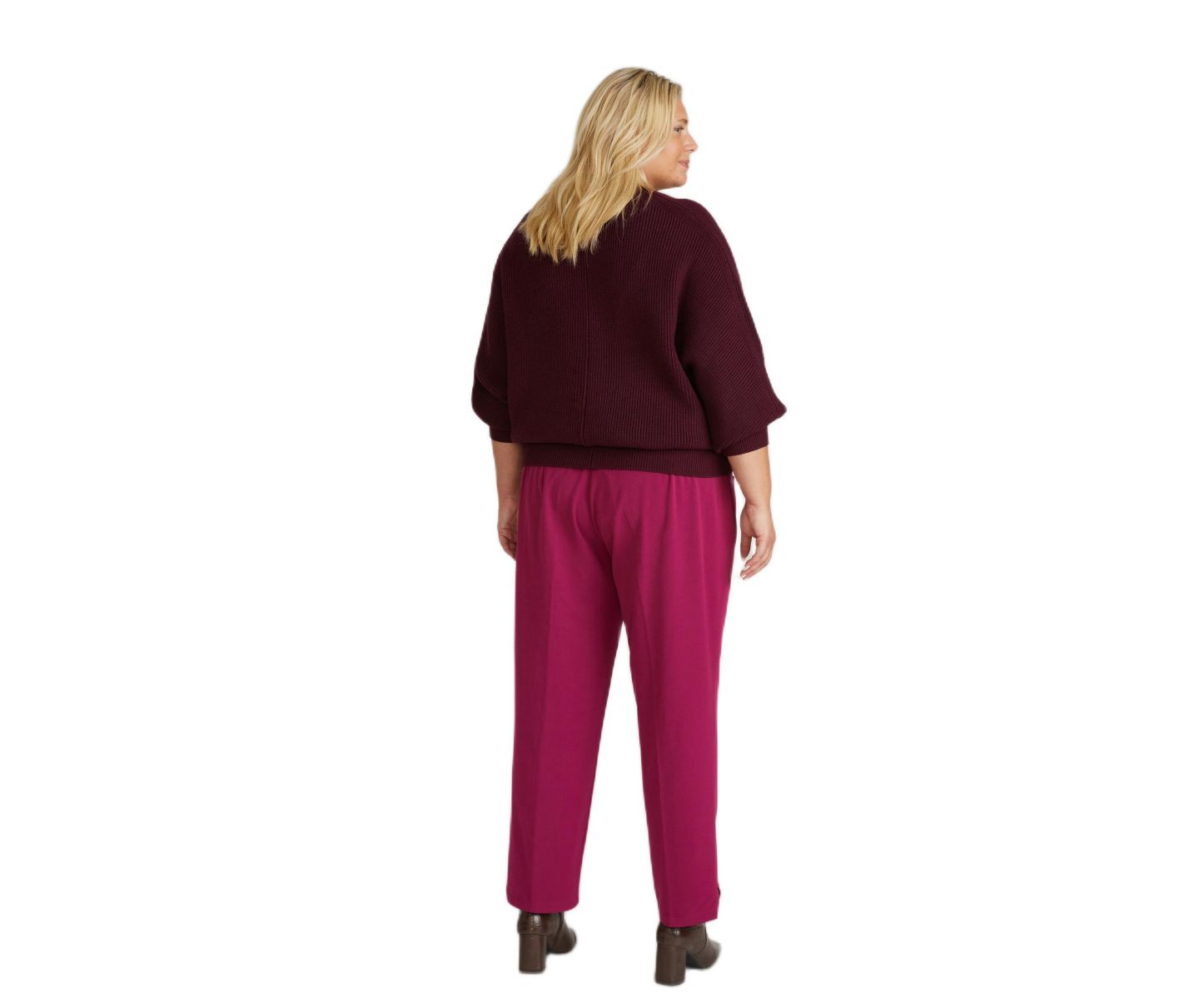 Женские брюки Universal Standard Plus Size All Day Mercer Tapered Leg, цвет: Gamay — фото 2