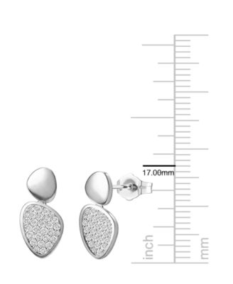 Lab Grown White Sapphire (5/8 ct. t.w.) Earrings in Sterling Silver (Also in 14k Gold Over Sterling Silver)