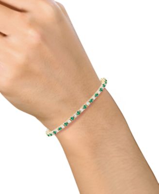 Multi-Gemstone Bracelet in 14k Gold Over Sterling Silver (Also in Sterling Silver)