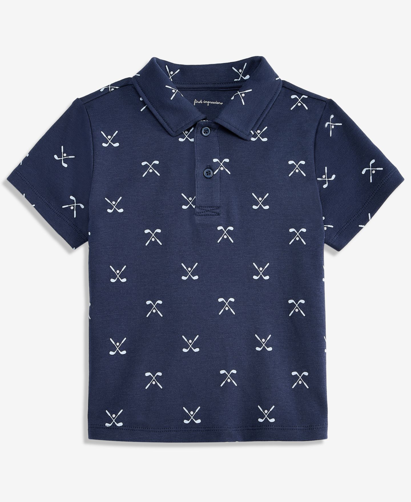 Поло First Impressions Mix & Match Golf-Print Polo Shirt для мальчиков-малышей — фото 1