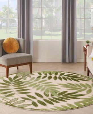 Aloha ALH18 5'3"x5'3" Round Area Rug