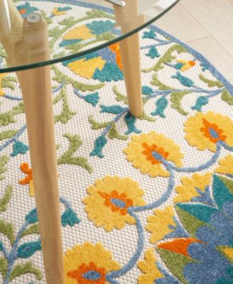 Aloha ALH22 5'3" x 5'3" Round Outdoor Area Rug