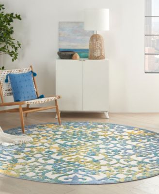 Aloha ALH21 7'10" x 7'10" Round Outdoor Area Rug