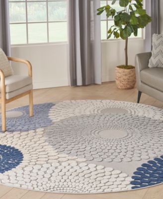 Aloha ALH29 7'10"x7'10" Round Area Rug