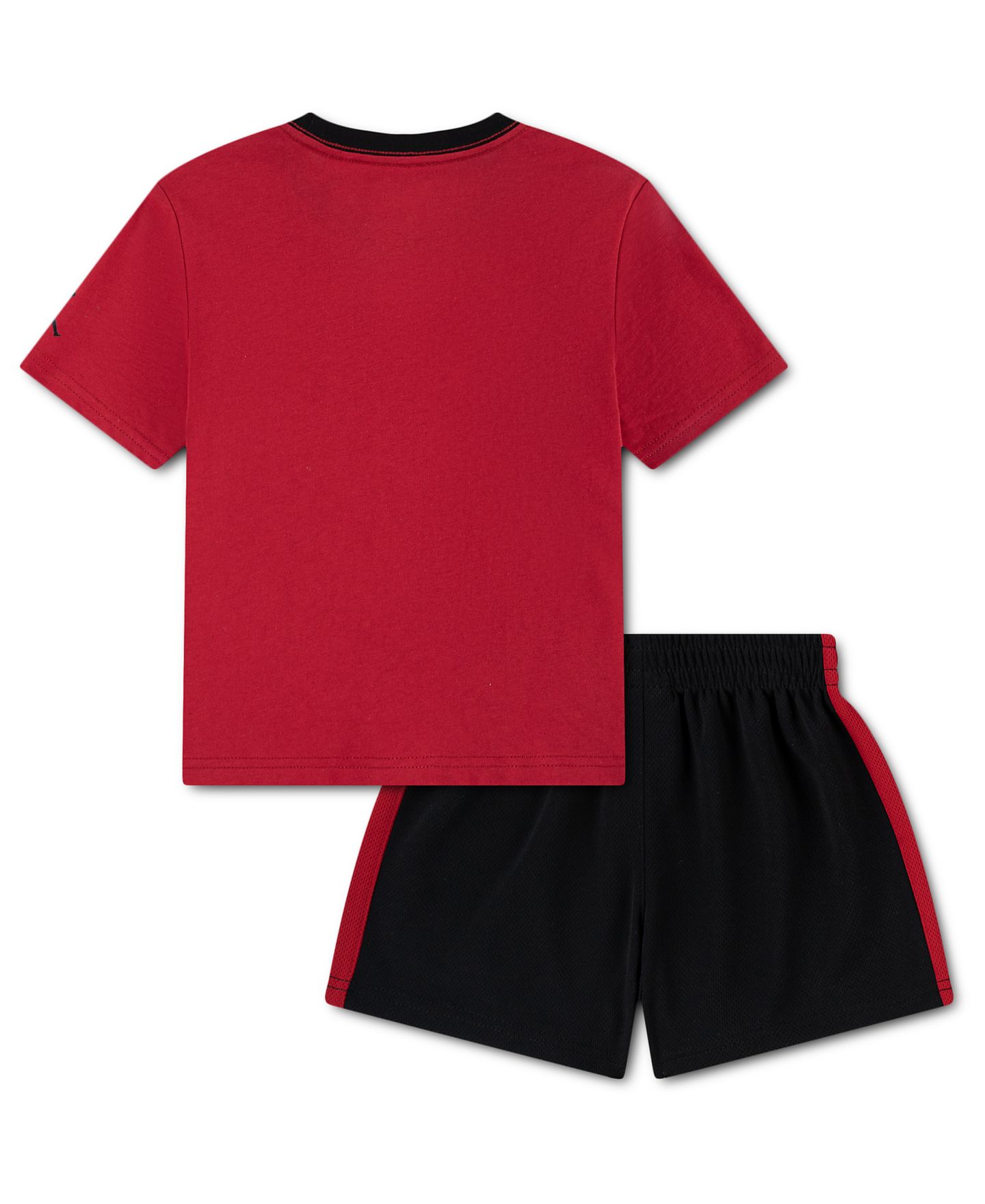 Комплект Jordan Airball Crewneck T-Shirt and Shorts, 2-Piece Set для мальчиков, цвет: Чёрный / Красный — фото 6