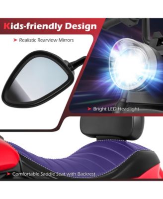 6V Kids Motorcycle with Headlight and Music and Training