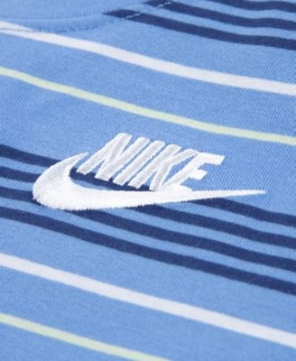 Boys' 4-7 Striped Short-Sleeve T-Shirt and French Terry Shorts, 2-Piece Set