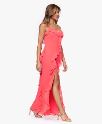 Women's Ruffle Detail Maxi Dress