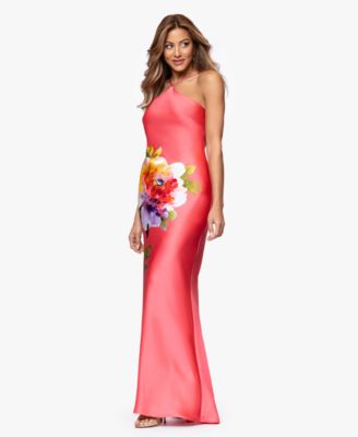 Women's Printed Halter Neck Gown