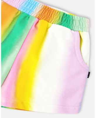 Toddler Girls Printed French Terry Shorts