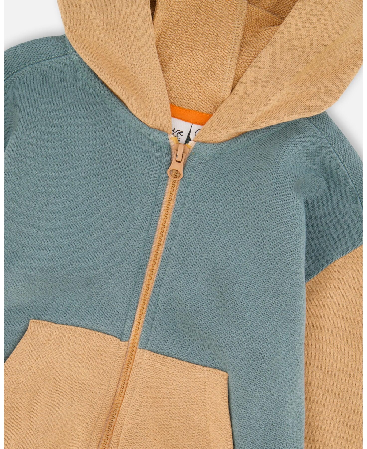Deux par Toddler Boys Hooded French Terry Cardigan