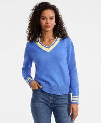 Women's Drifter Set in Sleeve Vneck Sweater