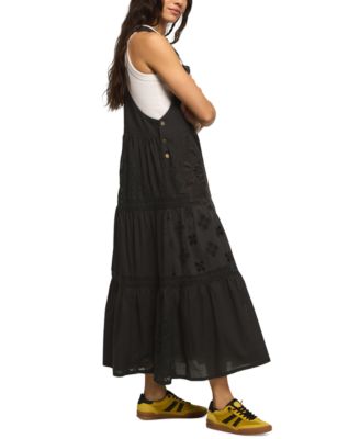 Women's Cutwork Overall Maxi Dress