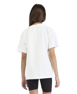 Girls' 7-16 Flower Flight Crewneck T-Shirt