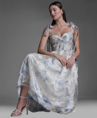 Women's Organza Corset Midi Dress