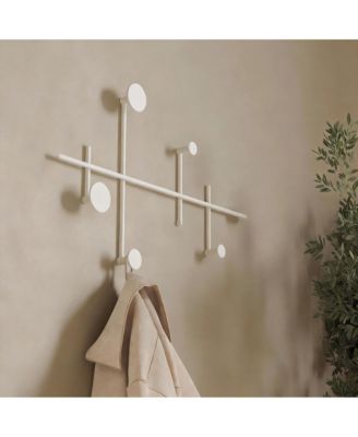 Minimalist Metal Wall Hook Rack 10 Hooks