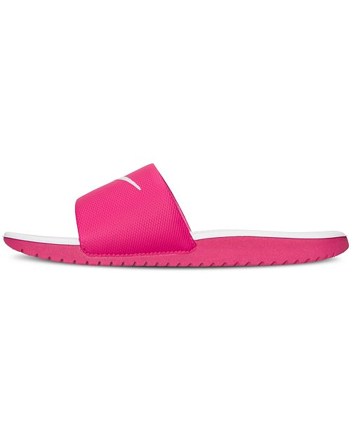 girls nike kawa slides