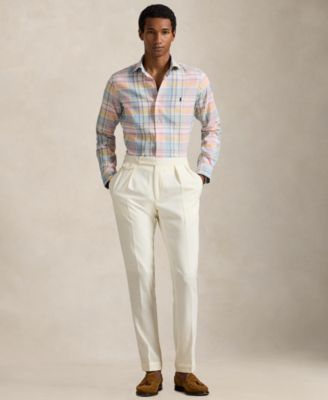 Men's Classic-Fit Plaid Pattern Shirt