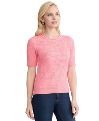 Women's Round Neck Short-Sleeve Sweater