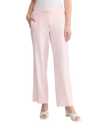 Women's Linen-Blend Pull-On Pants