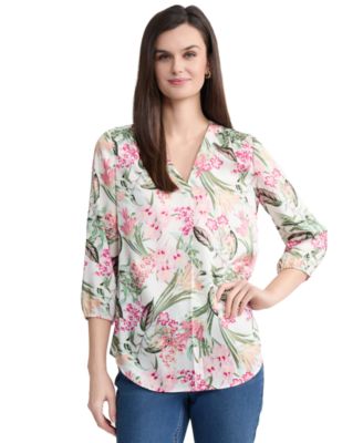 Women's Printed Satin Twill Tunic